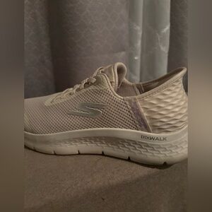 Skechers Women's Beige GOwalk Sneakers